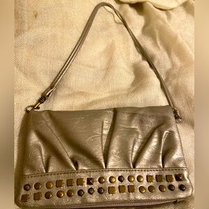 Metallic champagne Gold wristlet wallet